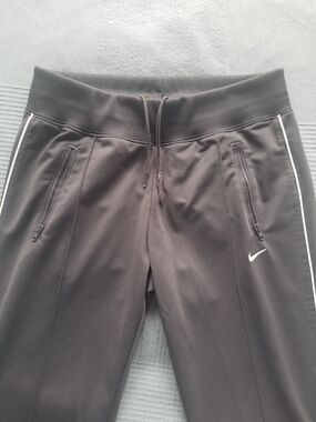 Nike Petite Black Joggers with White Piping